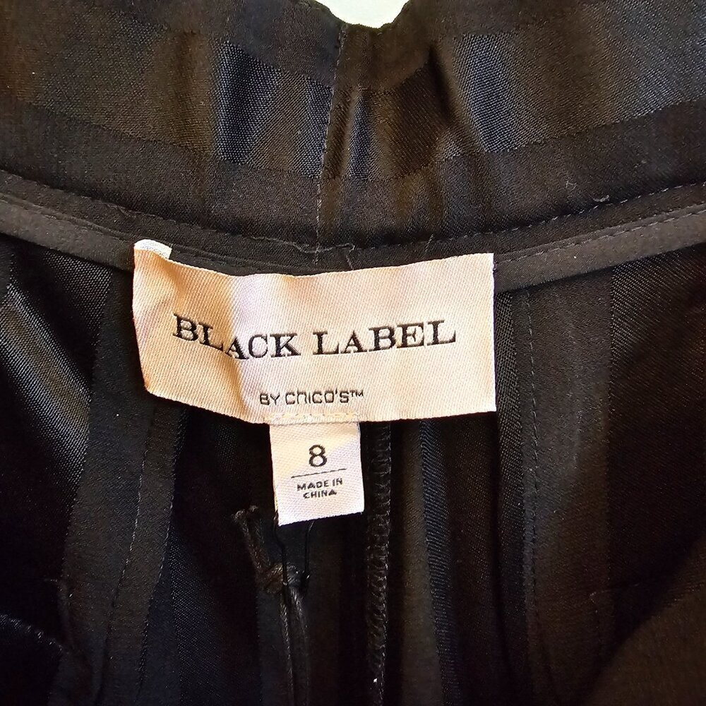 Chico's Black Label Trousers, Size 8, Black, NWT - Picture 4 of 12